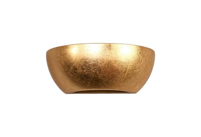 Lindby Wandleuchte Wandlampe Innen Kolja 9613061 Modern in Gold Messing aus GipsTon 1-flammig E14 Wohnzimmerleuchte