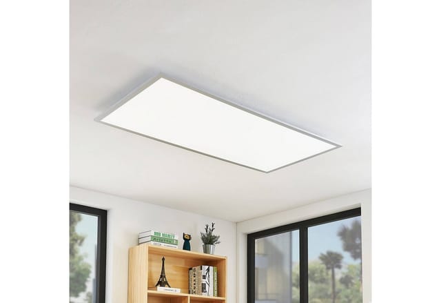 Lindby LED Panel Zento 9956037 Modern in Alu 1-flammig Küchenleuchte