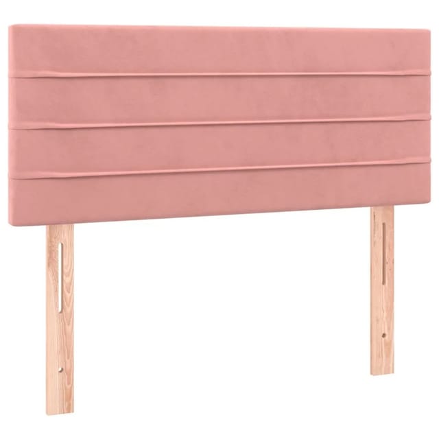 vidaXL LED Kopfteil Rosa 100x5x78/88 cm Samt 3121799