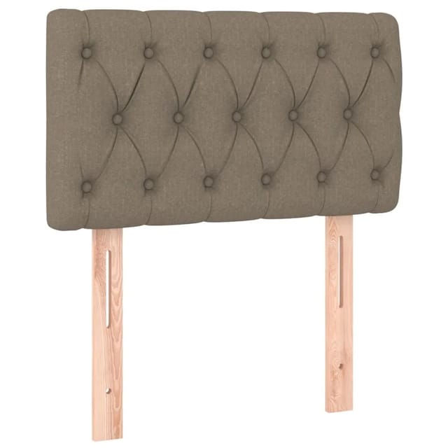 vidaXL LED Kopfteil Taupe 80x7x78/88 cm Stoff 3121926