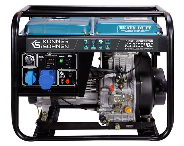 Könner&söhnen - Ks 8100hde Stromerzeuger Strom Generator Diesel Notstromaggregat 6.5kw