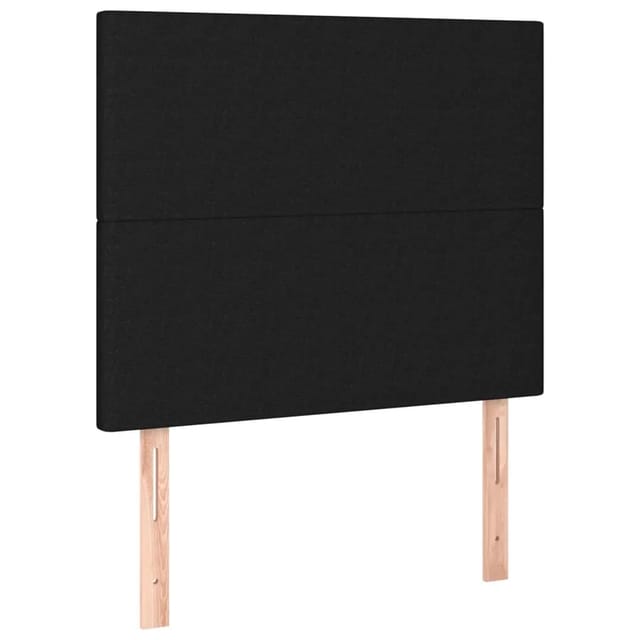 vidaXL LED Kopfteil Schwarz 90x5x118/128 cm Stoff 3122128