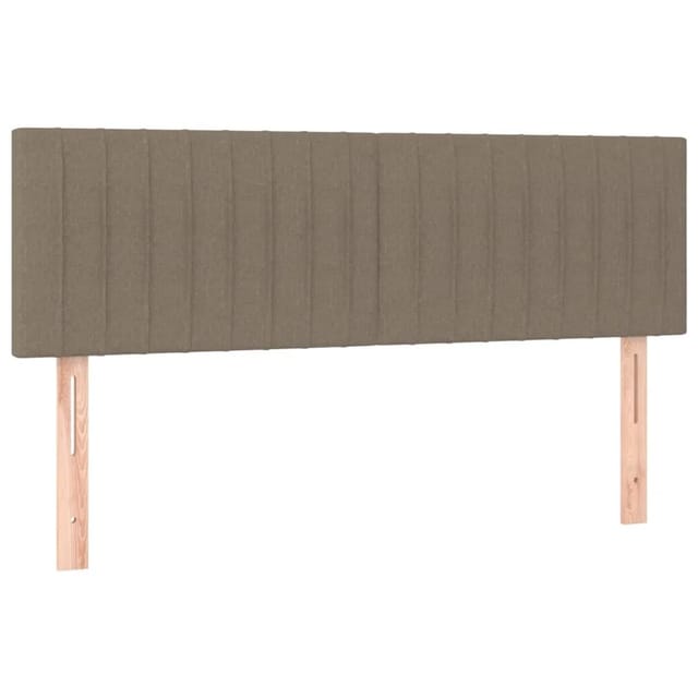 vidaXL LED Kopfteil Taupe 144x5x78/88 cm Stoff 3121852