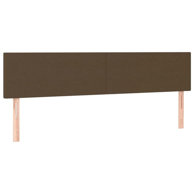 vidaXL LED Kopfteil Dunkelbraun 180x5x78/88 cm Stoff 3121349