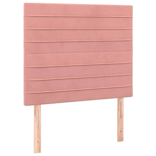 vidaXL LED Kopfteil Rosa 100x5x118/128 cm Samt 3122611