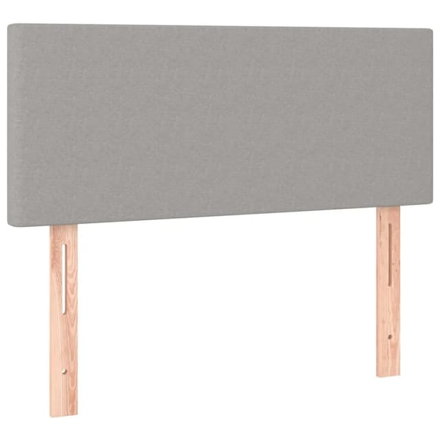 vidaXL LED Kopfteil Hellgrau 90x5x78/88 cm Stoff 3121314