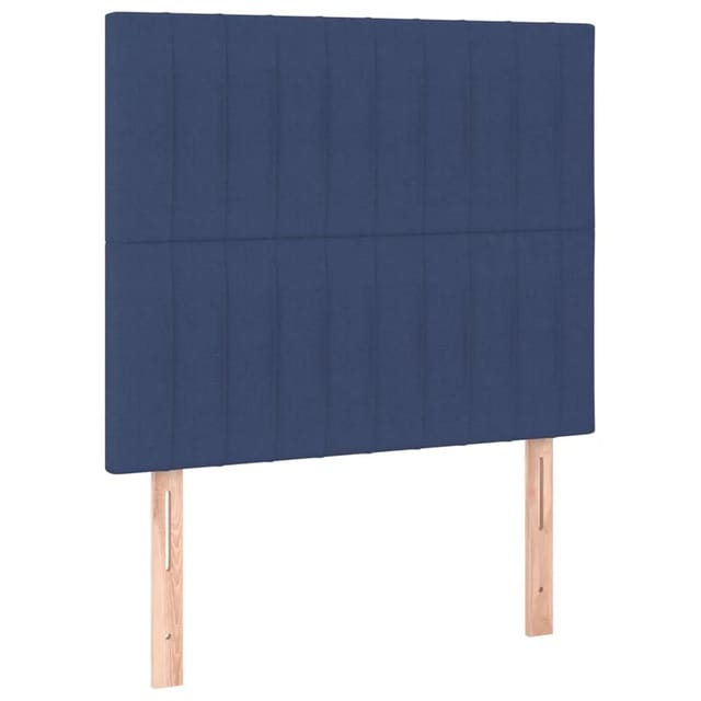 vidaXL LED Kopfteil Blau 90x5x118/128 cm Stoff 3122650