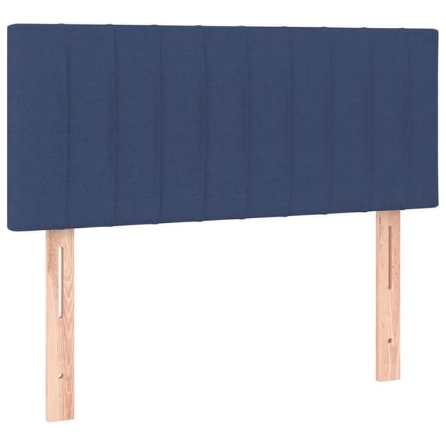 vidaXL LED Kopfteil Blau 80x5x78/88 cm Stoff 3121830