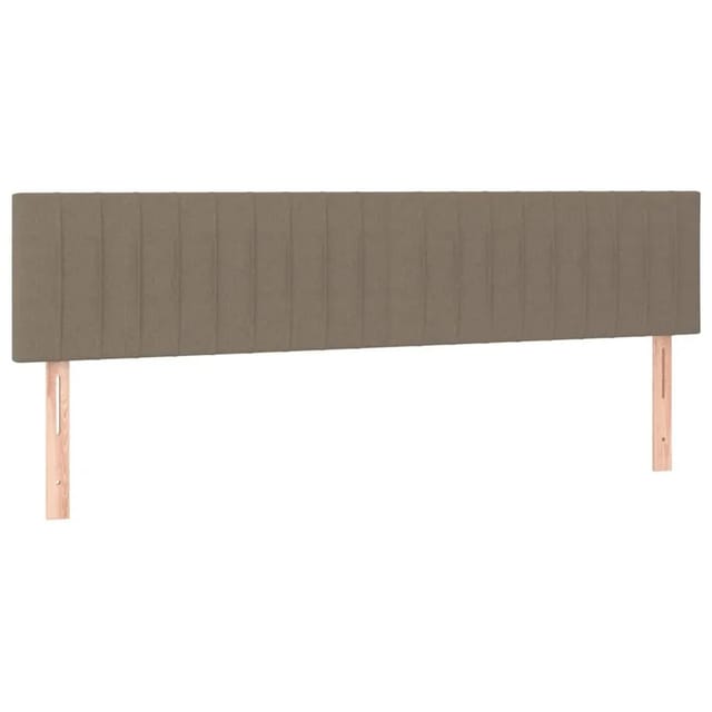vidaXL LED Kopfteil Taupe 160x5x78/88 cm Stoff 3121860