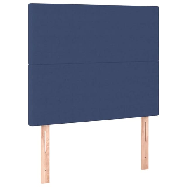 vidaXL LED Kopfteil Blau 90x5x118/128 cm Stoff 3122132