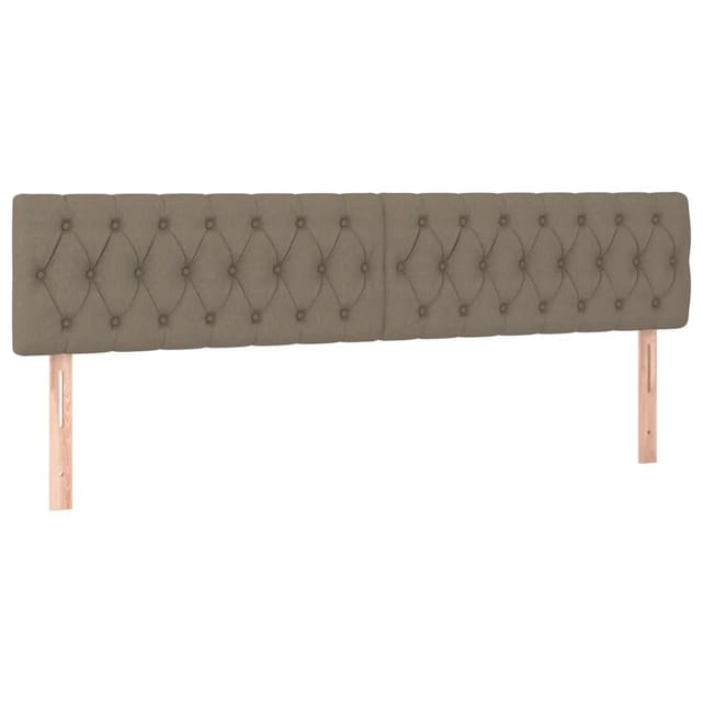 vidaXL LED Kopfteil Taupe 180x7x78/88 cm Stoff 3121966