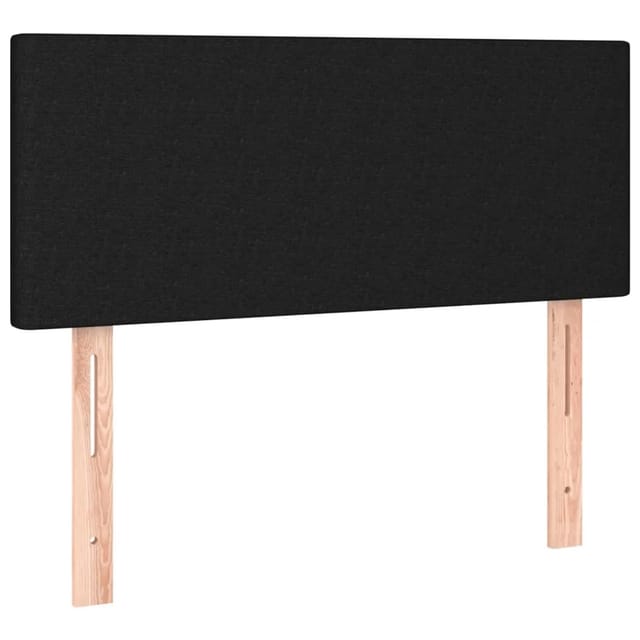 vidaXL LED Kopfteil Schwarz 80x5x78/88 cm Stoff 3121308