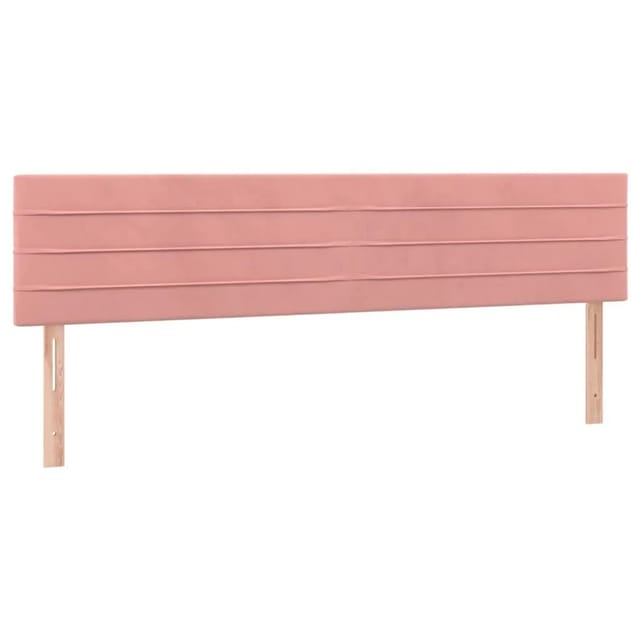 vidaXL LED Kopfteil Rosa 180x5x78/88 cm Samt 3121817