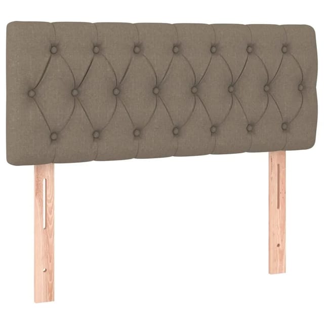 vidaXL LED Kopfteil Taupe 100x7x78/88 cm Stoff 3121942