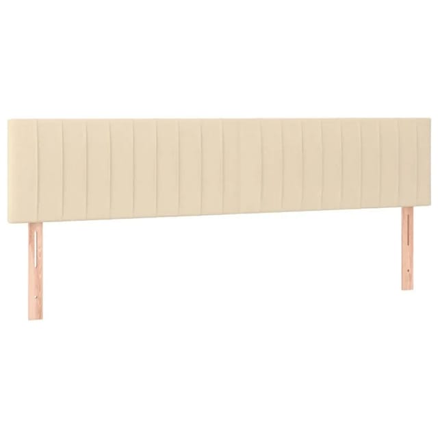 vidaXL LED Kopfteil Creme 160x5x78/88 cm Stoff 3121861