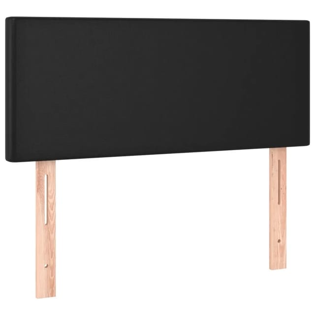 vidaXL LED Kopfteil Schwarz 100x5x78/88 cm Kunstleder 3121416