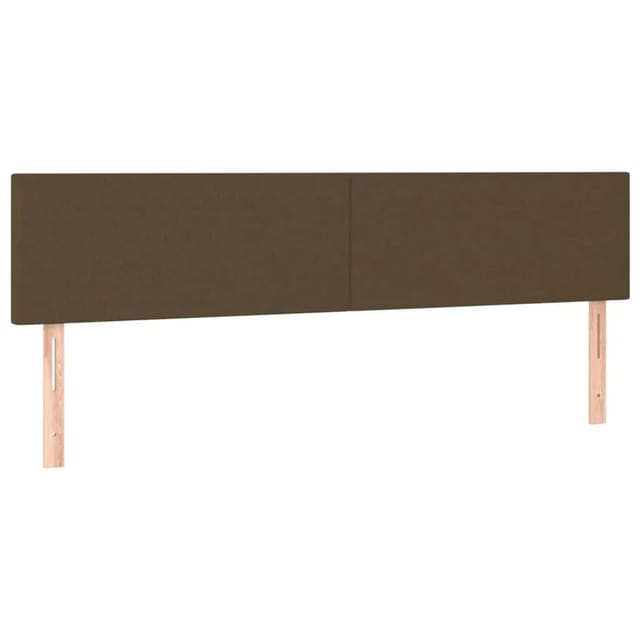 vidaXL LED Kopfteil Dunkelbraun 160x5x78/88 cm Stoff 3121341