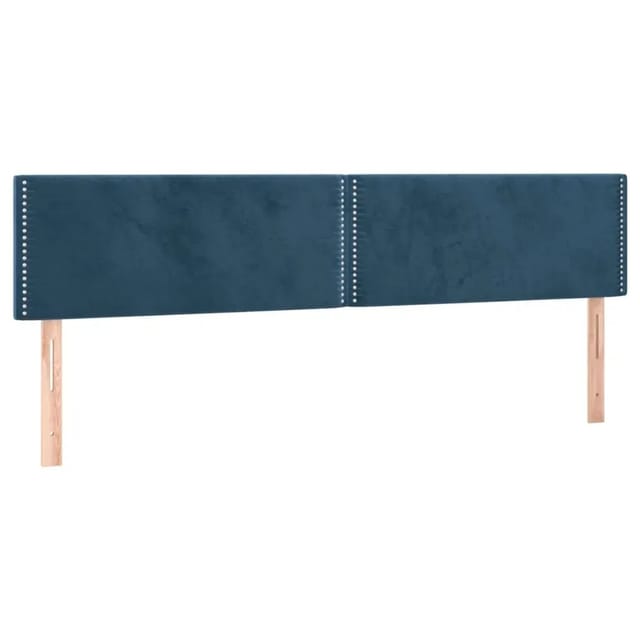vidaXL LED Kopfteil Dunkelblau 200x5x78/88 cm Samt 3121542