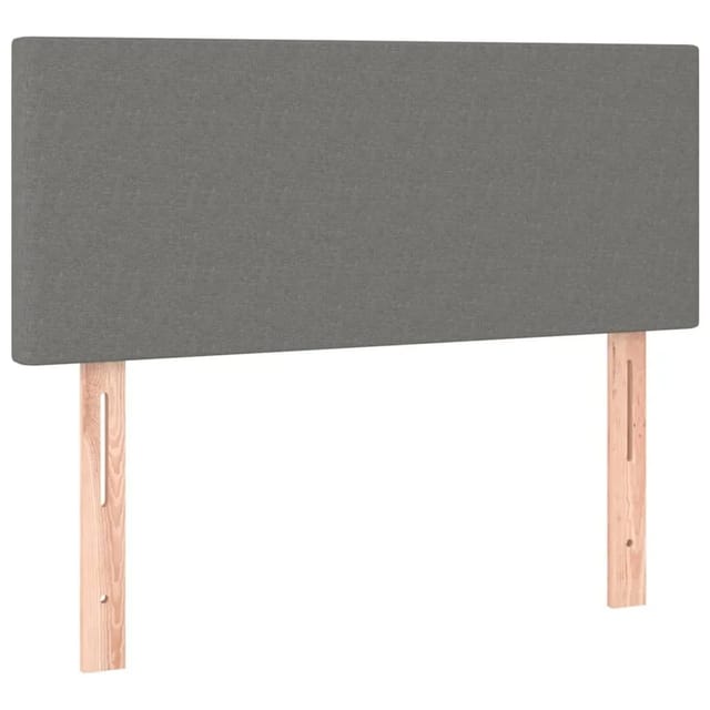 vidaXL LED Kopfteil Dunkelgrau 90x5x78/88 cm Stoff 3121315