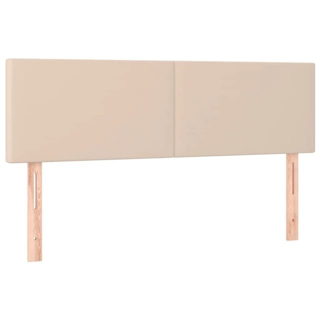 vidaXL LED Kopfteil Cappuccino-Braun 144x5x78/88 cm Kunstleder 3121427