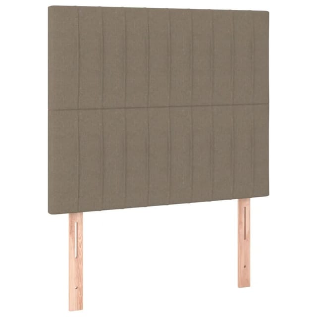 vidaXL LED Kopfteil Taupe 90x5x118/128 cm Stoff 3122648