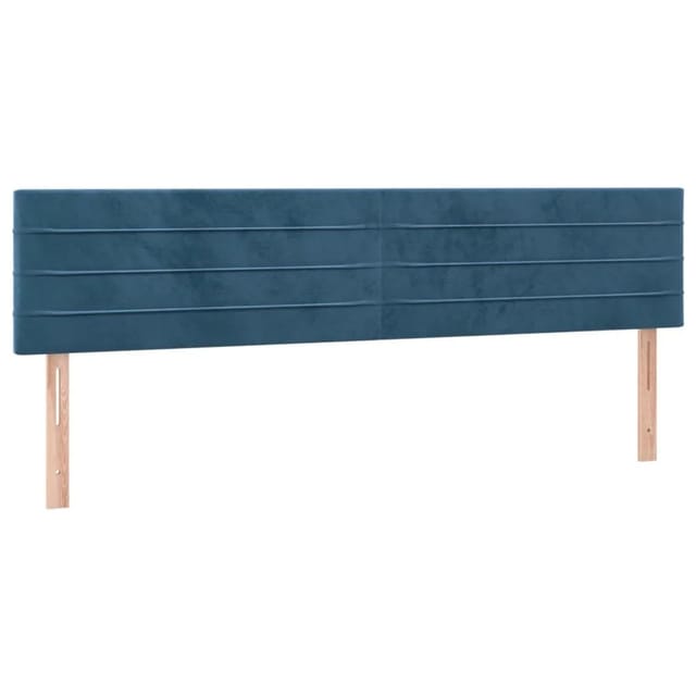 vidaXL LED Kopfteil Dunkelblau 180x5x78/88 cm Samt 3121816