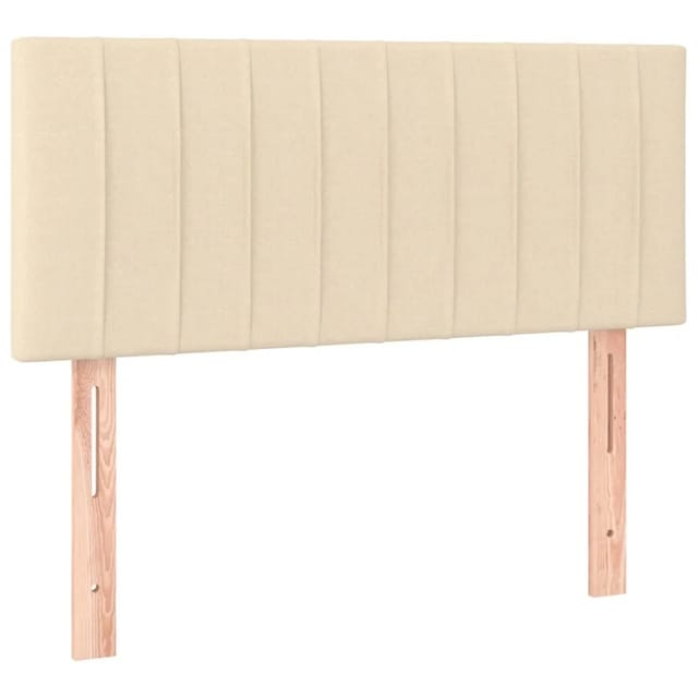 vidaXL LED Kopfteil Creme 90x5x78/88 cm Stoff 3121837