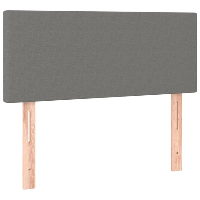 vidaXL LED Kopfteil Dunkelgrau 80x5x78/88 cm Stoff 3121307