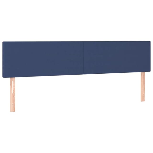 vidaXL LED Kopfteil Blau 200x5x78/88 cm Stoff 3121360