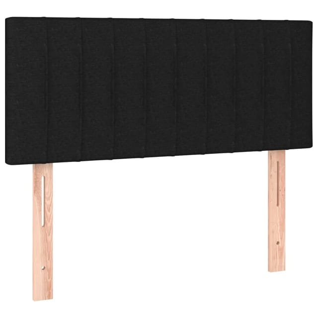 vidaXL LED Kopfteil Schwarz 80x5x78/88 cm Stoff 3121826