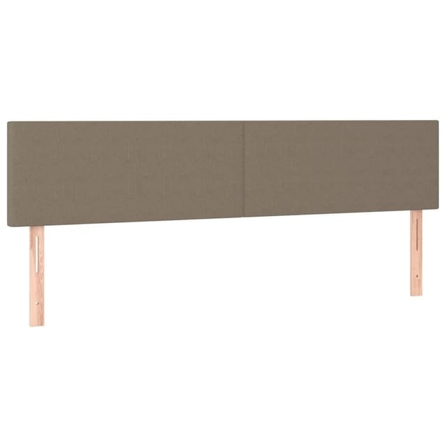 vidaXL LED Kopfteil Taupe 200x5x78/88 cm Stoff 3121358