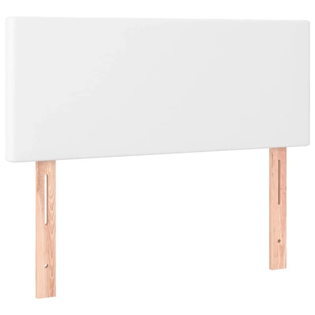 vidaXL LED Kopfteil Weiß 80x5x78/88 cm Kunstleder 3121405