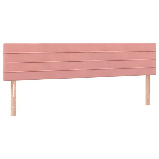 vidaXL LED Kopfteil Rosa 160x5x78/88 cm Samt 3121811