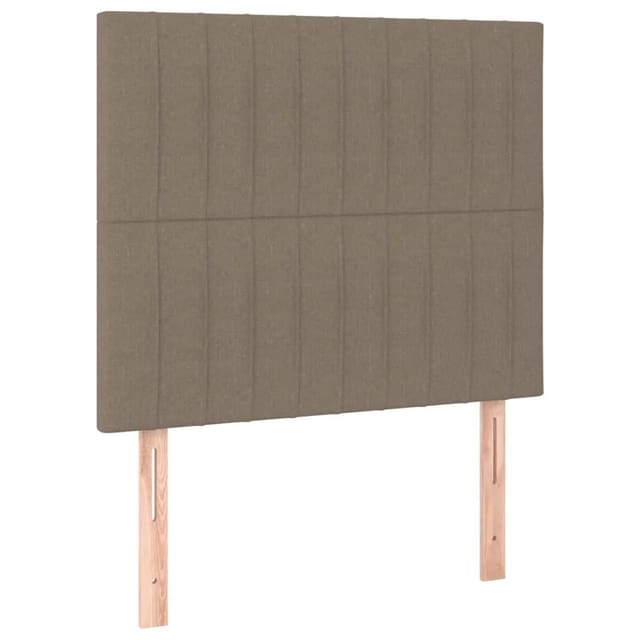 vidaXL LED Kopfteil Taupe 80x5x118/128 cm Stoff 3122640