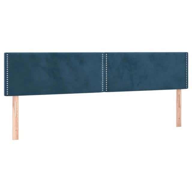 vidaXL LED Kopfteil Dunkelblau 160x5x78/88 cm Samt 3121530