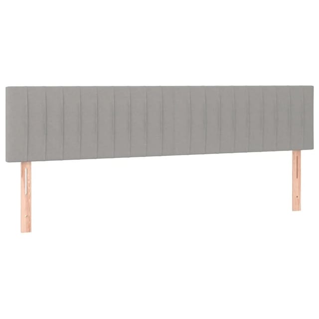 vidaXL LED Kopfteil Hellgrau 180x5x78/88 cm Stoff 3121864