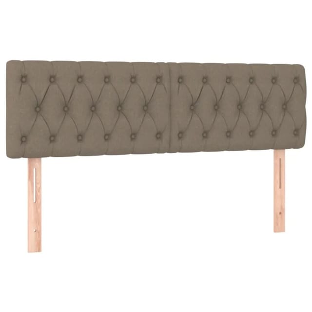 vidaXL LED Kopfteil Taupe 160x7x78/88 cm Stoff 3121958