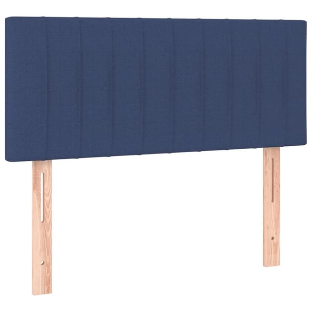 vidaXL LED Kopfteil Blau 100x5x78/88 cm Stoff 3121846
