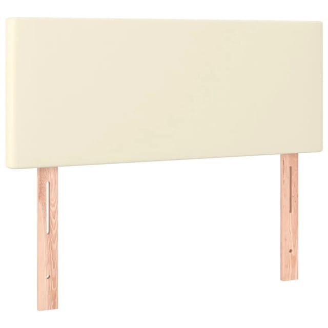 vidaXL LED Kopfteil Creme 80x5x78/88 cm Kunstleder 3121406