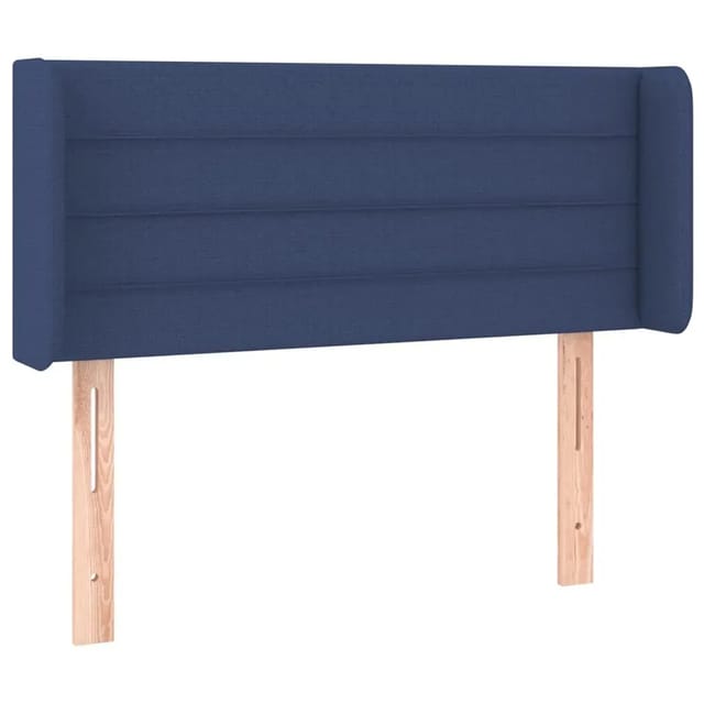 vidaXL LED Kopfteil Blau 93x16x78/88 cm Stoff 3123364