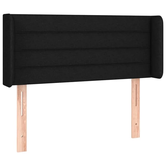 vidaXL LED Kopfteil Schwarz 83x16x78/88 cm Stoff 3123352