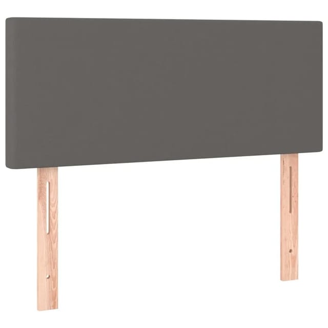 vidaXL LED Kopfteil Grau 90x5x78/88 cm Kunstleder 3121414