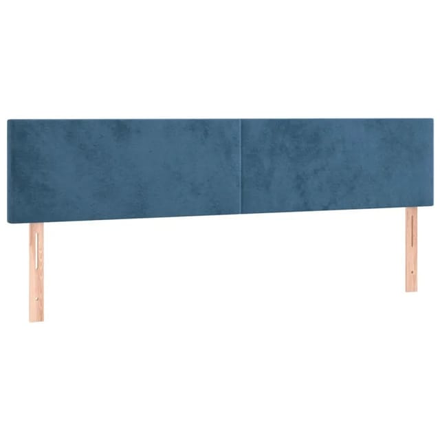vidaXL LED Kopfteil Dunkelblau 180x5x78/88 cm Samt 3121396