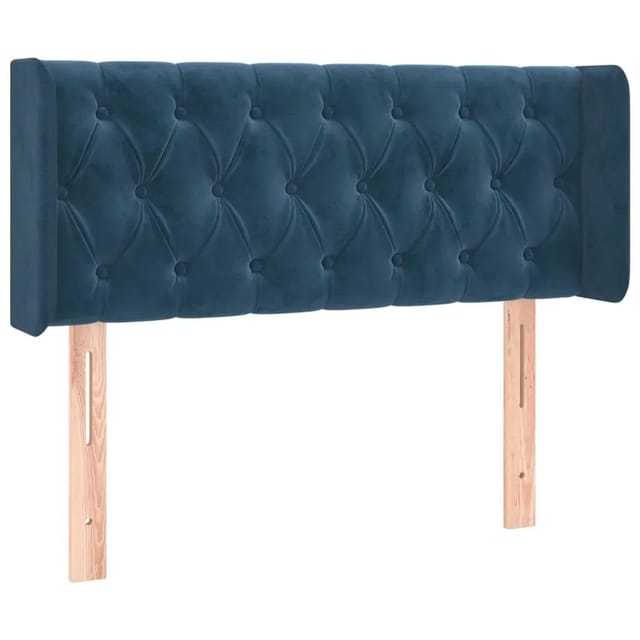 vidaXL LED Kopfteil Dunkelblau 103x16x78/88 cm Samt 3123618
