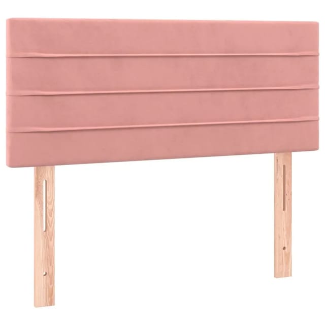 vidaXL LED Kopfteil Rosa 90x5x78/88 cm Samt 3121793