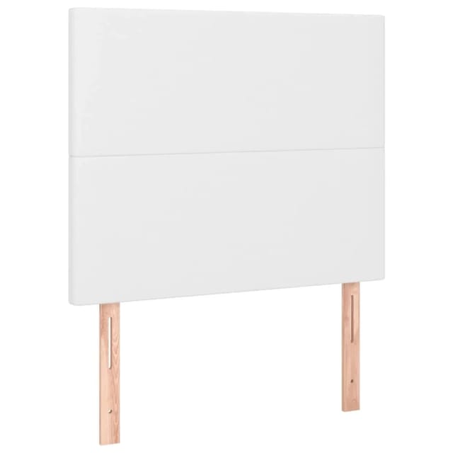 vidaXL LED Kopfteil Weiß 90x5x118/128 cm Kunstleder 3122223