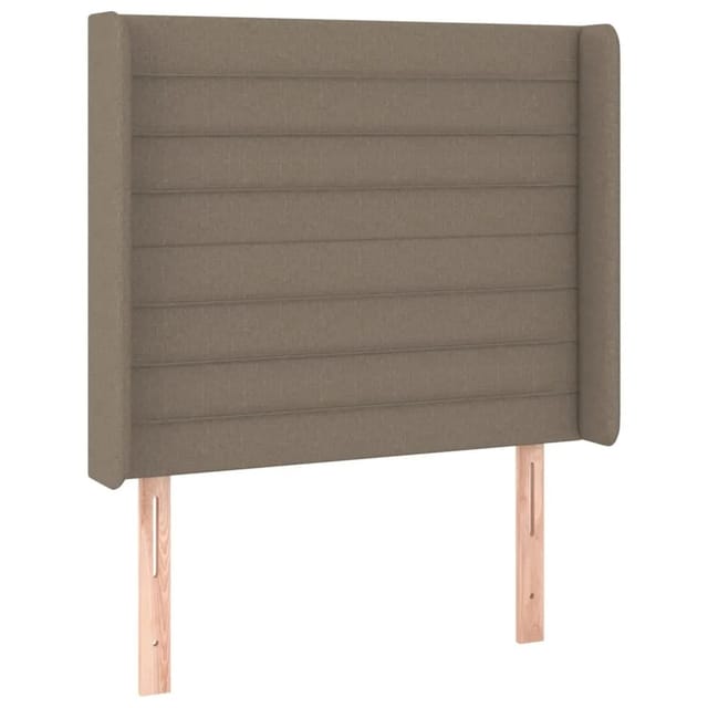vidaXL LED Kopfteil Taupe 83x16x118/128 cm Stoff 3124166