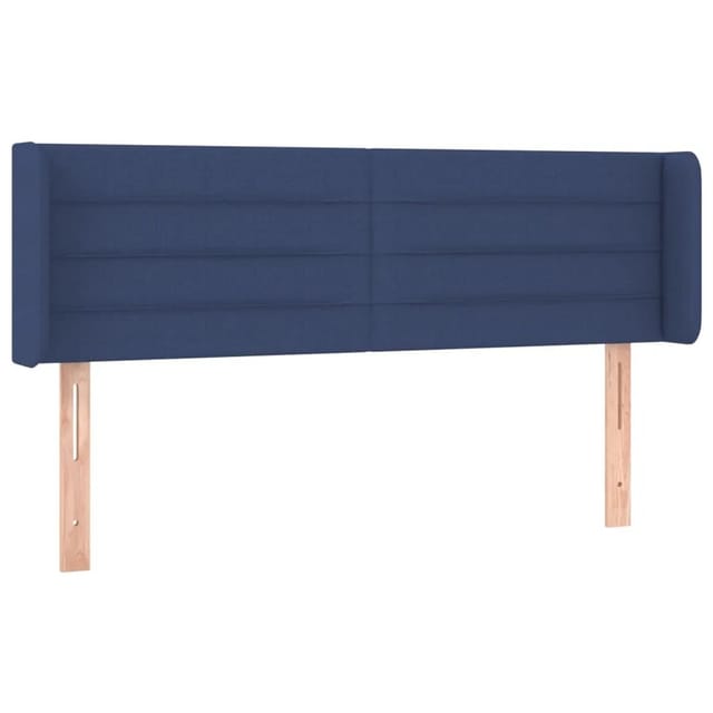 vidaXL LED Kopfteil Blau 147x16x78/88 cm Stoff 3123380