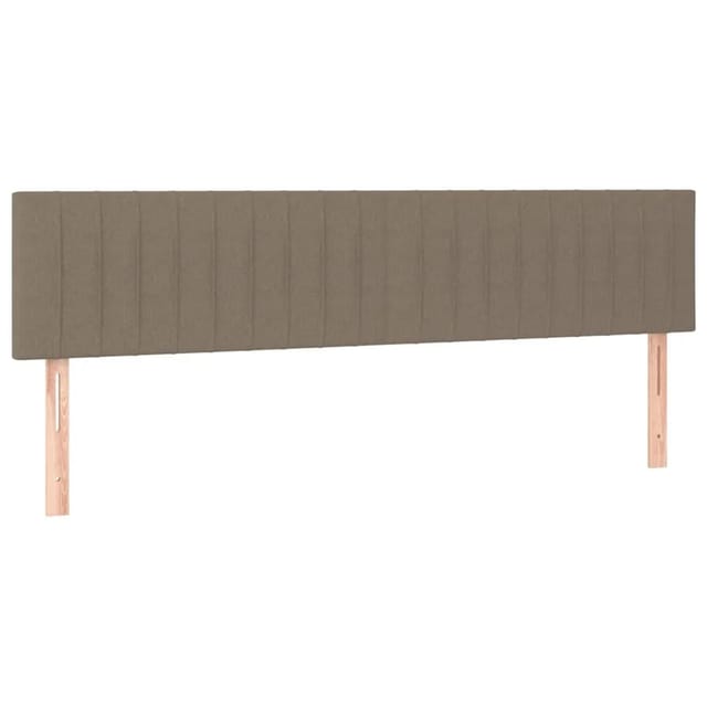 vidaXL LED Kopfteil Taupe 180x5x78/88 cm Stoff 3121868