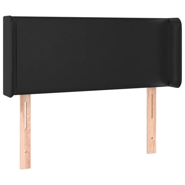vidaXL LED Kopfteil Schwarz 93x16x78/88 cm Kunstleder 3123034